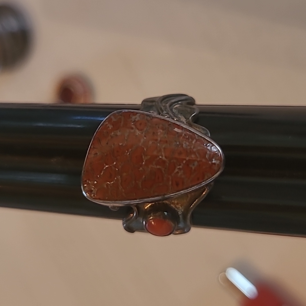 Dinosaur Bone Artist ring Shano